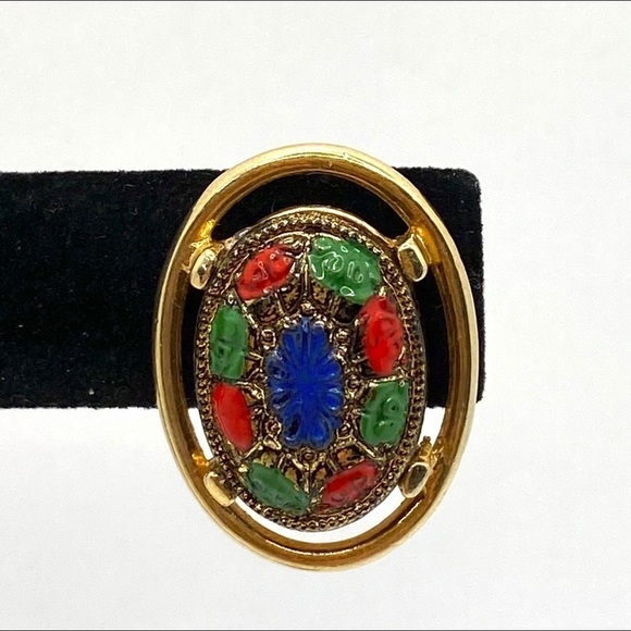 Sarah Coventry Vienna Clip Ons Vintage Earrings - Picture 3 of 10